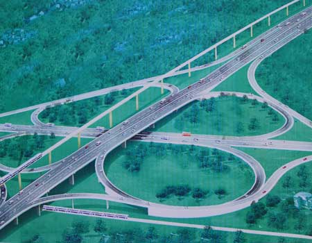 Description: Phối cảnh đường cao tốc TP HCM - Long Thành - Dầu Giây tương lai. Ảnh: Công ty đầu tư phát triển đường cao tốc Việt Nam